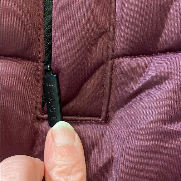 Etage Denmark Below the Knee Arctic Deep Purple Puffer Coat EUC - Picture 9 of 12